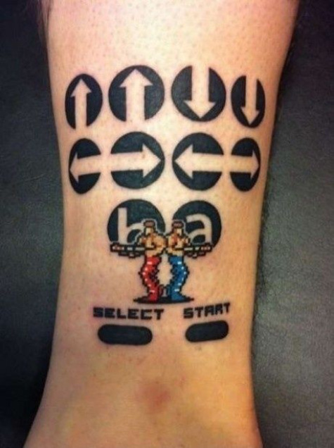konami-code-tattoo