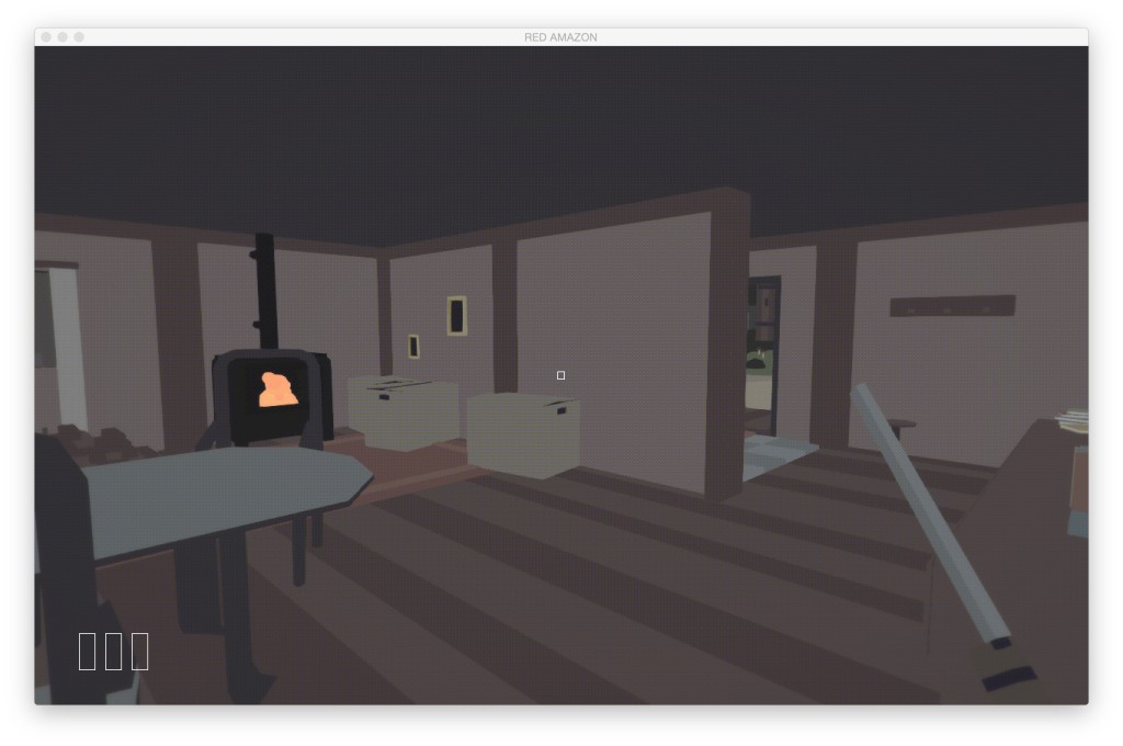 red-amazon-cabin-inside